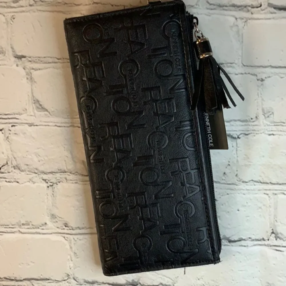 Kenneth Cole Reaction Black Wrislet,‎ Women’s Black Bag